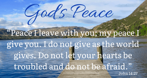 Powerful prayer for the God of Peace to fill our hearts.